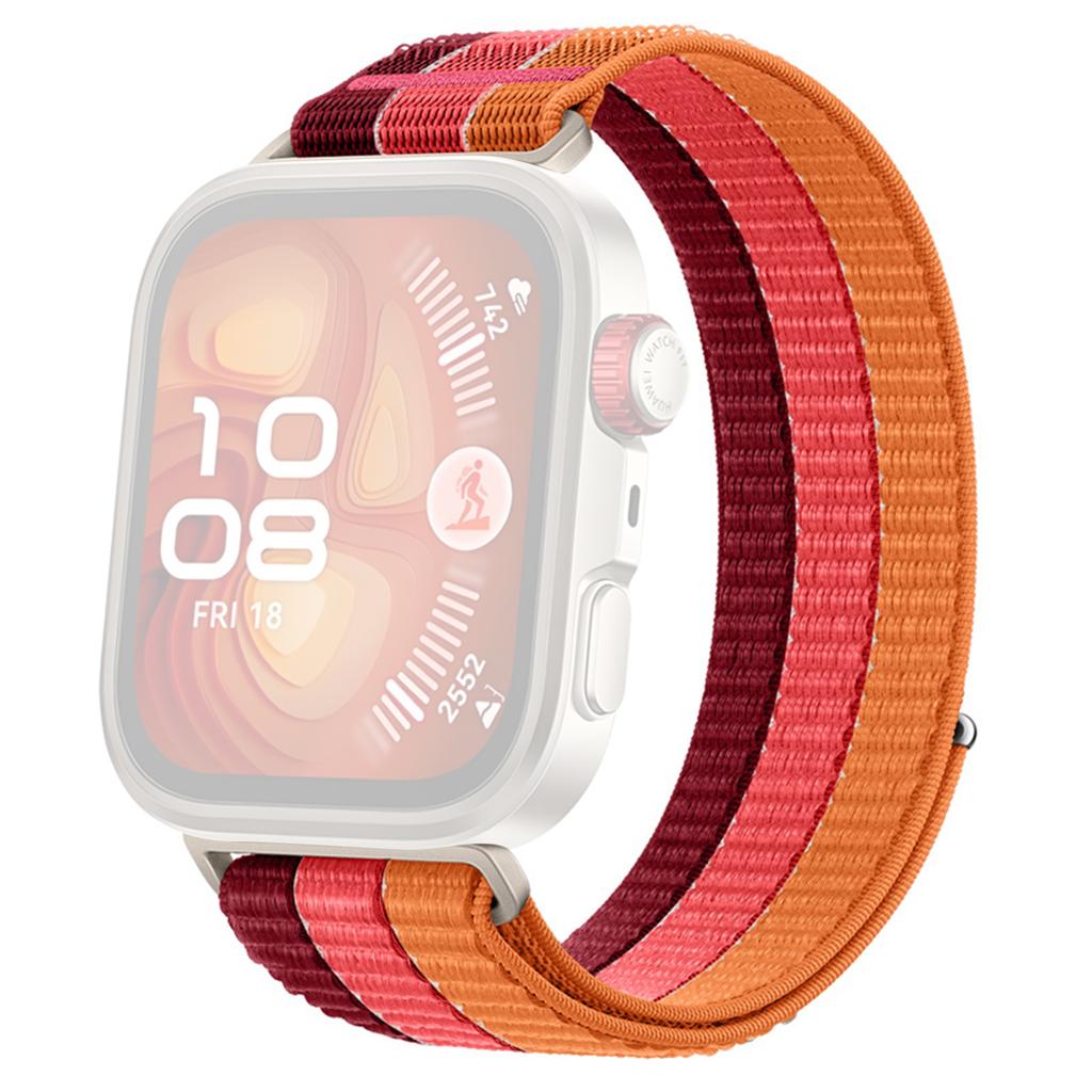 Colored Loop Nylon Strap for Huawei Watch Fit 4 Pro/Fit 4/Fit 3 Magic Tape Closure Watch Band
