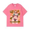 275 GSM Washed T-shirts 100% Cotton One Piece V40 Nami Waifu Print Unisex Heavy Cotton T Shirt
