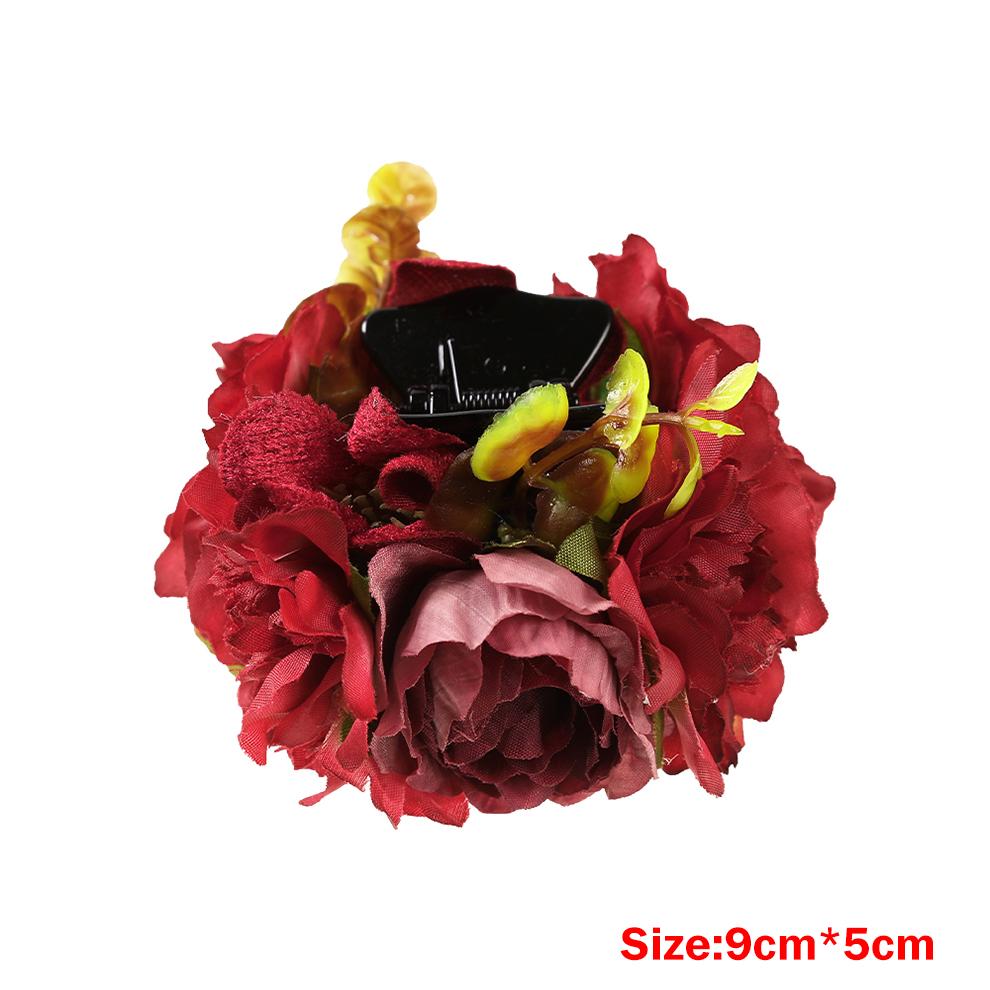 Large Flower Hair Clip Claws For Women Hair Crab Thick Hair Barrettes Hairpins Women Girls Fashion Hair Accessories