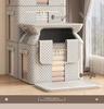 Tianshan Cotton Linen Foldable Wardrobe Organizer Basket