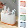 Office Supplies Storage Organizer Desktop Pen Holder, Compartments Thickened Plastic Organizer, Macaron Study Room Stationery Color Vertical