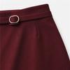 Women's High Waist Black Mermaid Skirt Spring Autumn Elegant Slim Fit Ruffle Hem Skirt