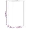 VidaXL Rusty Planter 40x40x80 Cm Stainless Steel, Flower Pot, Plant Stand, Raised Bed, Stand of 860709