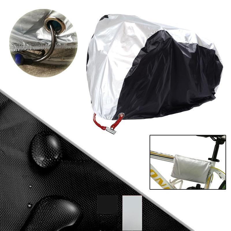 190T Bike Cover Waterproof Dustproof 210D Japanese Market Style Bicycle Motorcycle 170X60X85cm серебряный