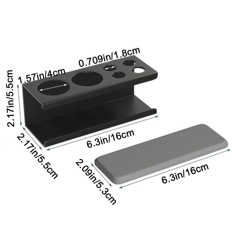 Large Capacity Toothbrush Toothpaste Holder Space Aluminum Makeup Brush Rack For Bathroom