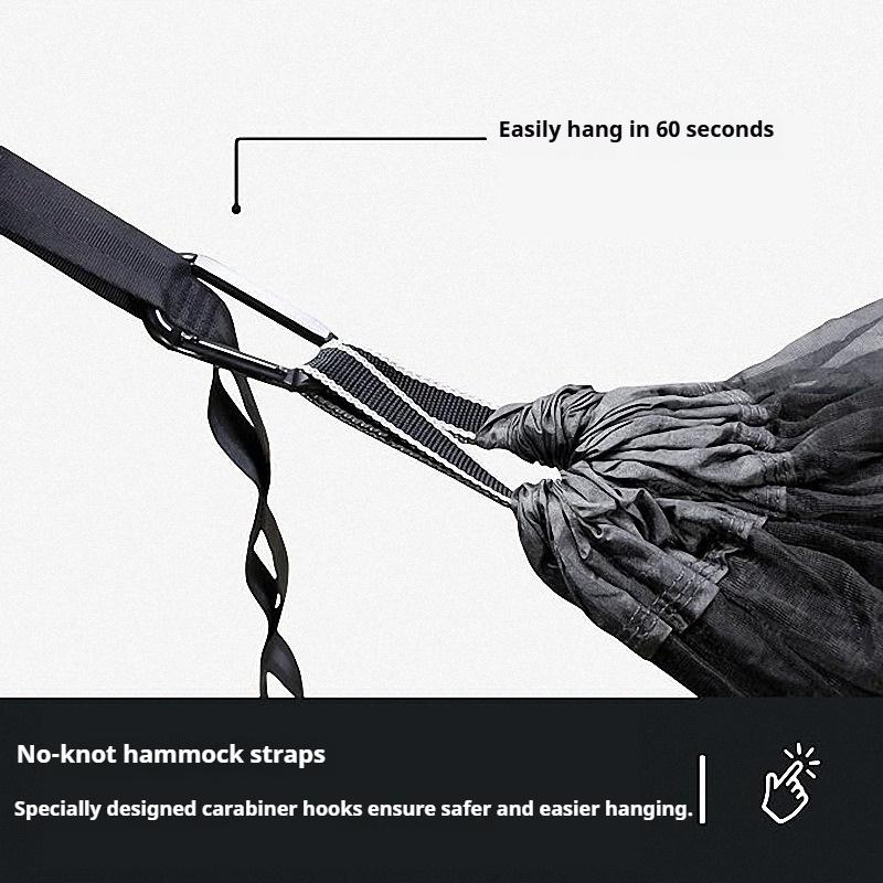 Fully Automatic Quick-opening Hammock with Mosquito Net Outdoor Single Nylon Cloth Mosquito Proof Hammock