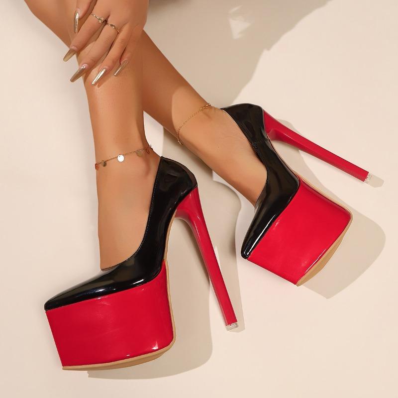 Night club high heels women. Cm thin heel water table sexy super high heel single shoes shallow mouth pointed head catwalk single shoes women