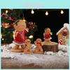 Christmas Gingerbread Man Christmas Party Resin Cartoon Festive Table Decor For Home And Gift