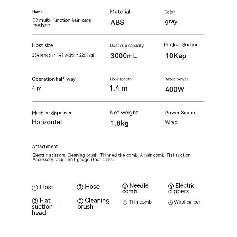 Tierhaarschneider für den Haushalt, Rasierer, multifunktionaler Staubsauger