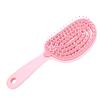 Self Cleaning Hair Brush Removable Pad Flexible Easy Clean Detangling Brush for Women Men Pink