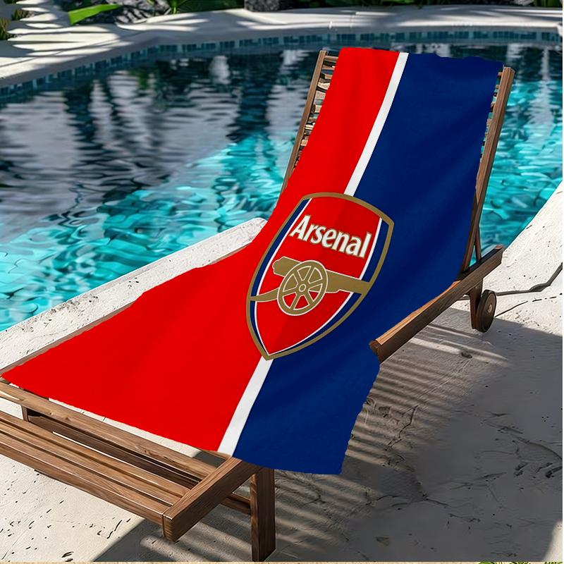 Football Team Print Beach Towel, Versatile Lightweight Absorbent Beach Towel for Pool Surf Yoga Bathroom, Perfect Birthday Holiday Gift