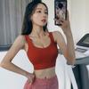 Damen Sportunterwäsche Stoßfester Anti-Durchhänger Hochintensiver Lauf-Fitness-BH Yoga-Weste Außerhalb Des Fitnessstudios Push-Up-BH-Top