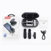 K61 Dual 2.4ghz Mini Lavalier Lapel Clip On Mic Wireless Microphone with Charging Case Smart Phone