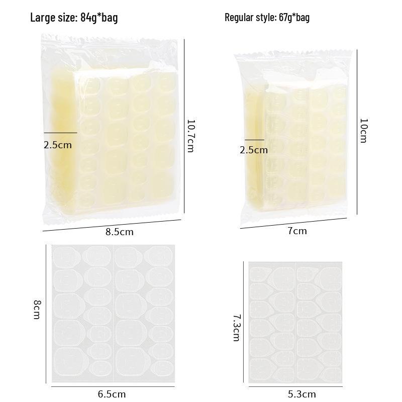 Jelly Gel Reusable Double-Sided Transparent Nail Tape for Traceless Application