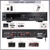 3000W Bluetooth5.0 Audio Power Amplifier Home Theater Amplificador Audio with Remote Control Support FM USB