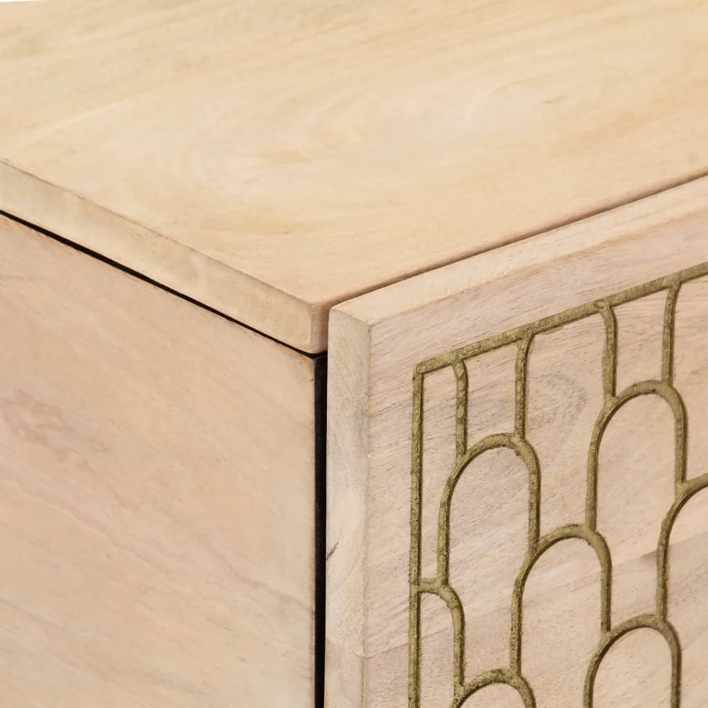  Coffee Table, 80x50x40 Cm, Solid Mango Wood