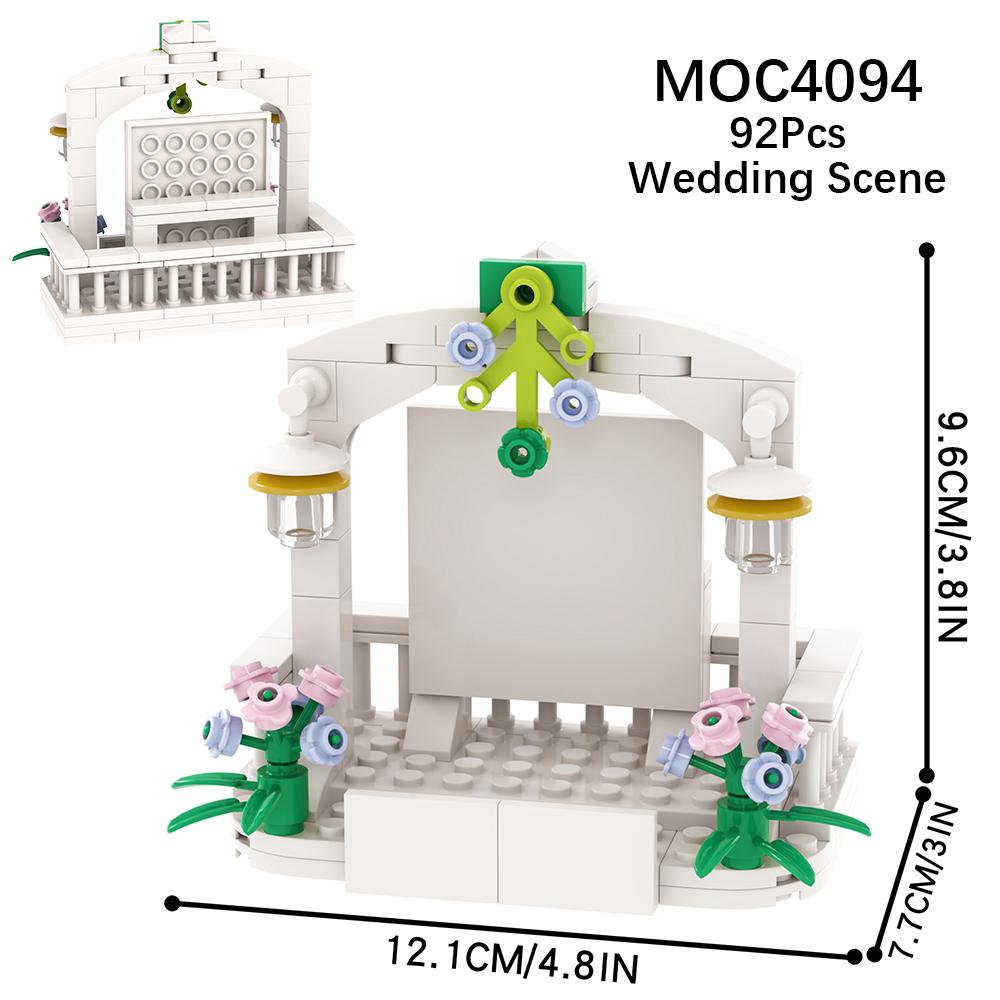 MOOXI City Wedding Bar Jail Penguin Park DIY Diorama Assembly Model Kit For Adults Building Blocks Sets Children Toys MOC Bricks