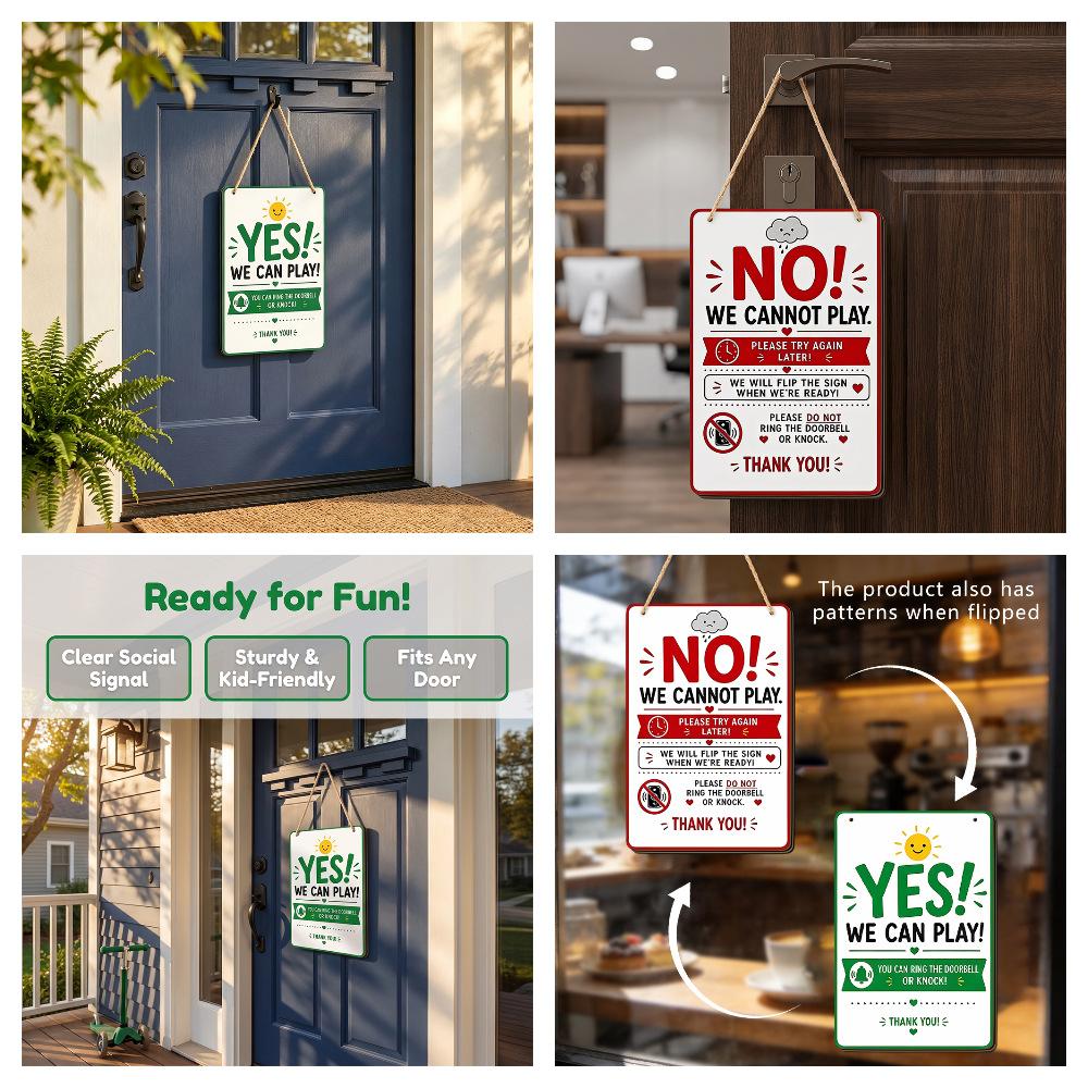 Creatief en eenvoudig deurplaat decoratiebord met houten berichtbord voor vriendelijke herinneringen