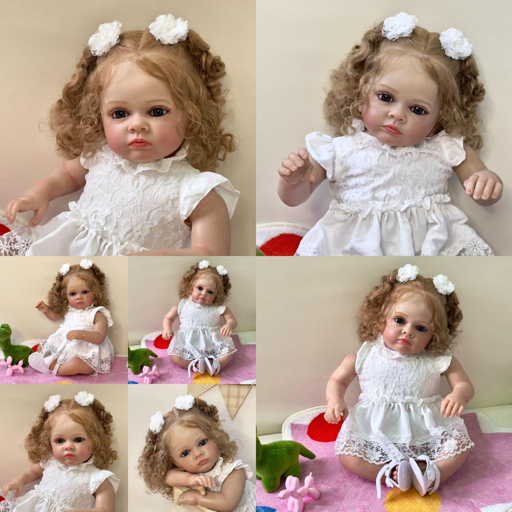 Silicone Reborn Baby Doll 60cm Realistic Vein Details For Collectors And Gift Givers