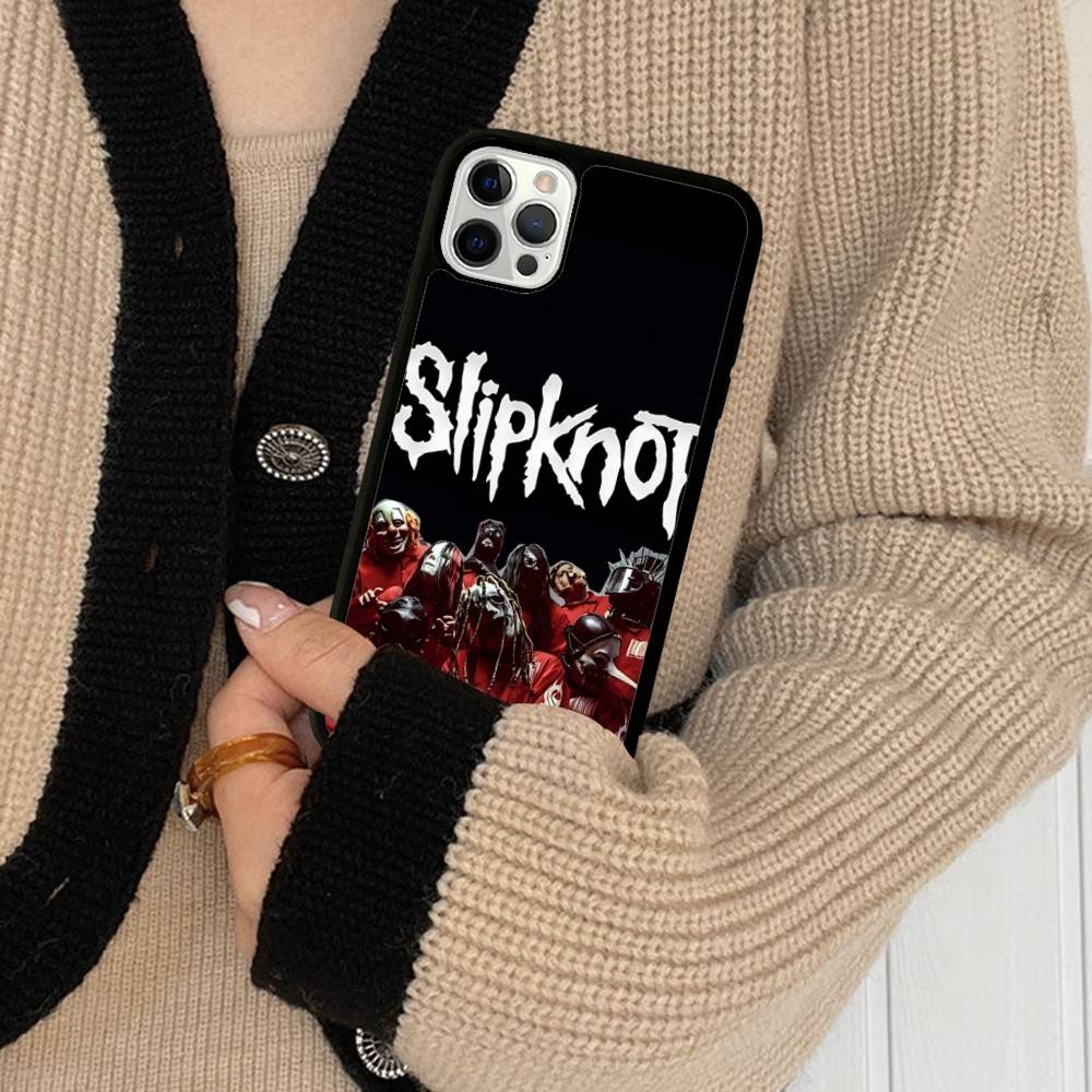 Pásek Cool-S-SlipknotS-S PC+TPU Ochranný kryt na telefon Pro IPhone 17 16 Pro Max 15 Plus 14 13 12 11 Kryt