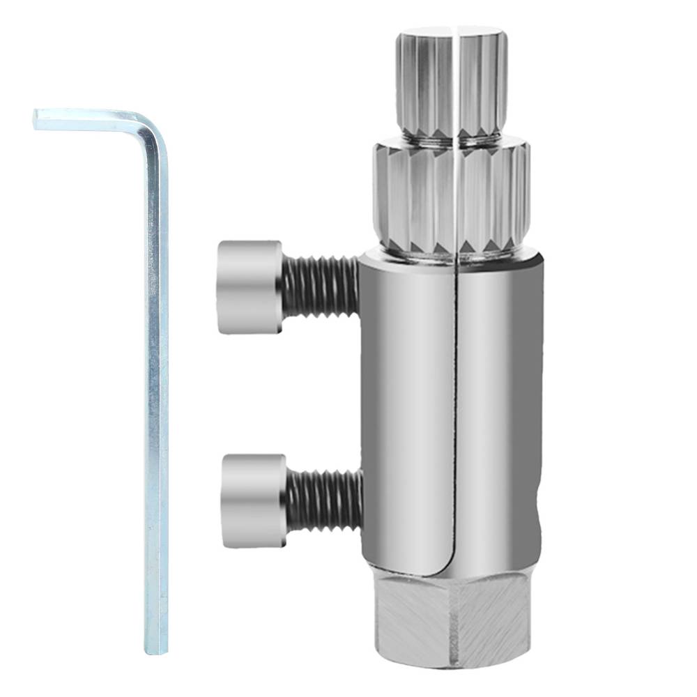 Broken Pipe Thread Extractor for 1/2-3/4-1inch Pipe Faucet Angle Valve Broken Wire Extractor Steel Disconnect Screw Extractor серебряный
