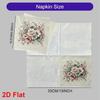 20pcs Disposable Napkins with Flower Pattern Print for Wedding,Parties,and Daily Use for Thanksgiving Fall Christmas Table Decoration