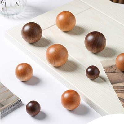 DIY Nordische Schrank Kleiderschrank Griffe Rund Einfache Holz Türgriffe Buche Kleiderschrank Knopf Heimdekoration