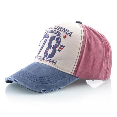 100 % Baumwolle Papa Hüte für Männer gewaschen Denim Baseball Cap Frauen Snapback Brief Druck Knochen verstellbare Sport Golf Baseball Caps
