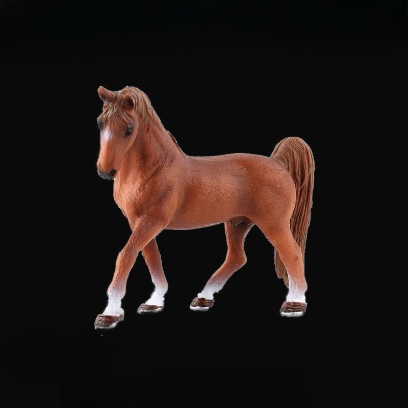 1Pc Children's Simulation Animal Toys Wildlife Model Set Solid Quarter Horse White Horse Black Horse Maxima Horse