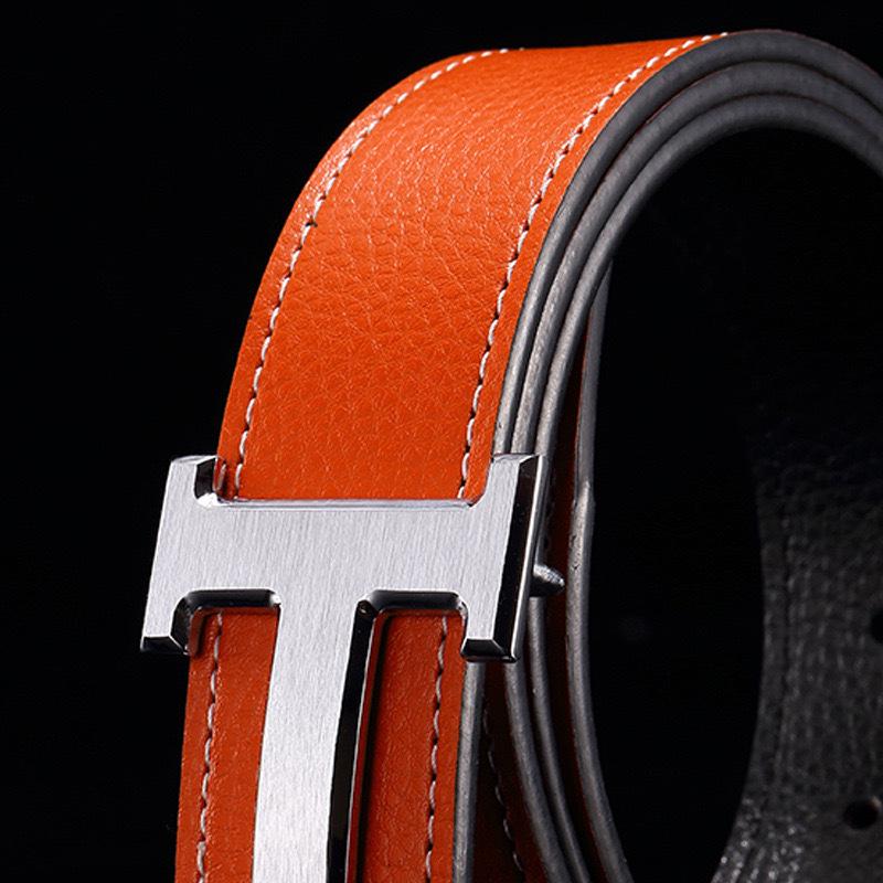 

Hermès Men s High-End Classic Leather Belt with H Buckle - Versatile Fashion Accessory 115 cm