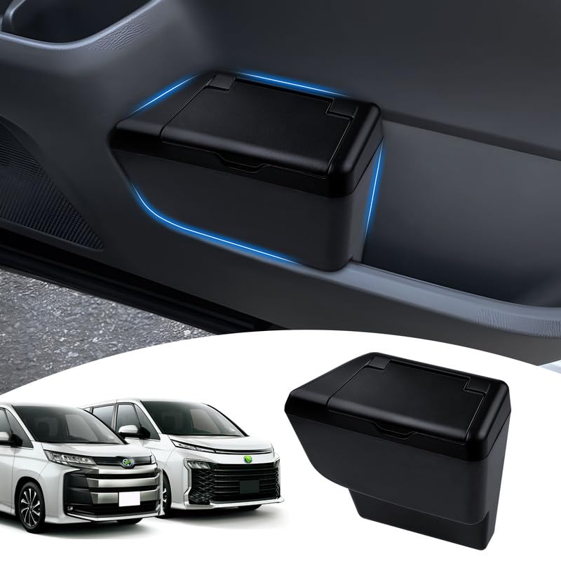 

GIMUYA Toyota New Noah Voxy 90 Series Door Trash Can Side Box Dustbin Garbage Can VOXY NOAH 90 Series January 2022 Present Model ABS Resin Stain чёрный