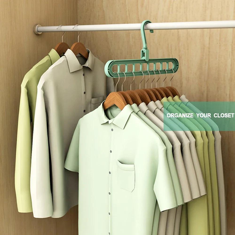 1 Pcs Clothes Hanger Drying Rack Plastic Iron Art Scarf Clothes Hangers Storage Racks Wardrobe Storage Household Storage Tools