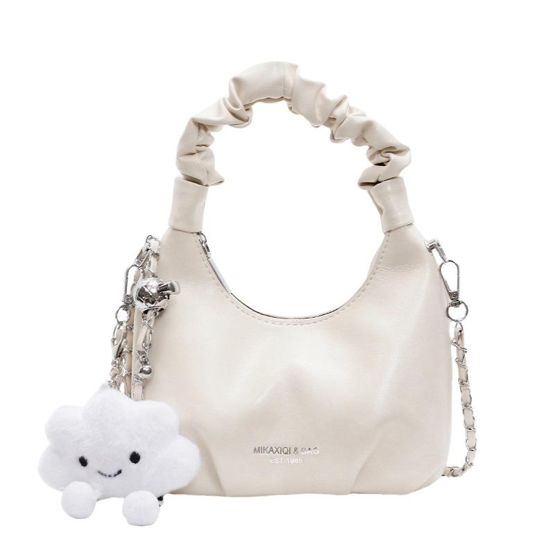 Bags Internet celebrity armpit bag 2025 new small fresh literary girl shoulder bag fashion fold hand carry dumpling bag