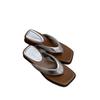 Summer New Clipped-toe Flip-flops Women's Outerwear with Skirts Beach Shoes Casual Cool Slippers