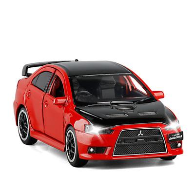 1:32 Mitsubishis JDM Lancer Evo X Open Door With Sound and Light Alloy Toy Car Model Ornaments For Children Gifts