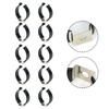 10pcs Stainless Steel Narrow Base Tool Spring Terry Clip Pipe Clamp Heavy Duty Storage Strap Spring Terry Clip 20/25/28/30mm
