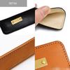Fan Folding Fan Made in Genuine Leather [TABARAT] Case, Holder, Japan, 7.5-inch, (Himeji Leather) (Green)