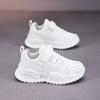 Little White Shoes Children's Sports Shoes 2025 Spring and Autumn New Campus Running Shoes Leather Surface Non-slip Soft Sole Casual Shoes Tide