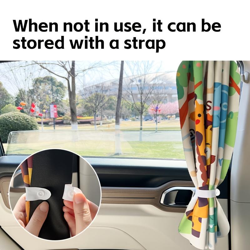 Cartoon Track Style Car Window Sunshade Curtain UV Protection Heat Insulation