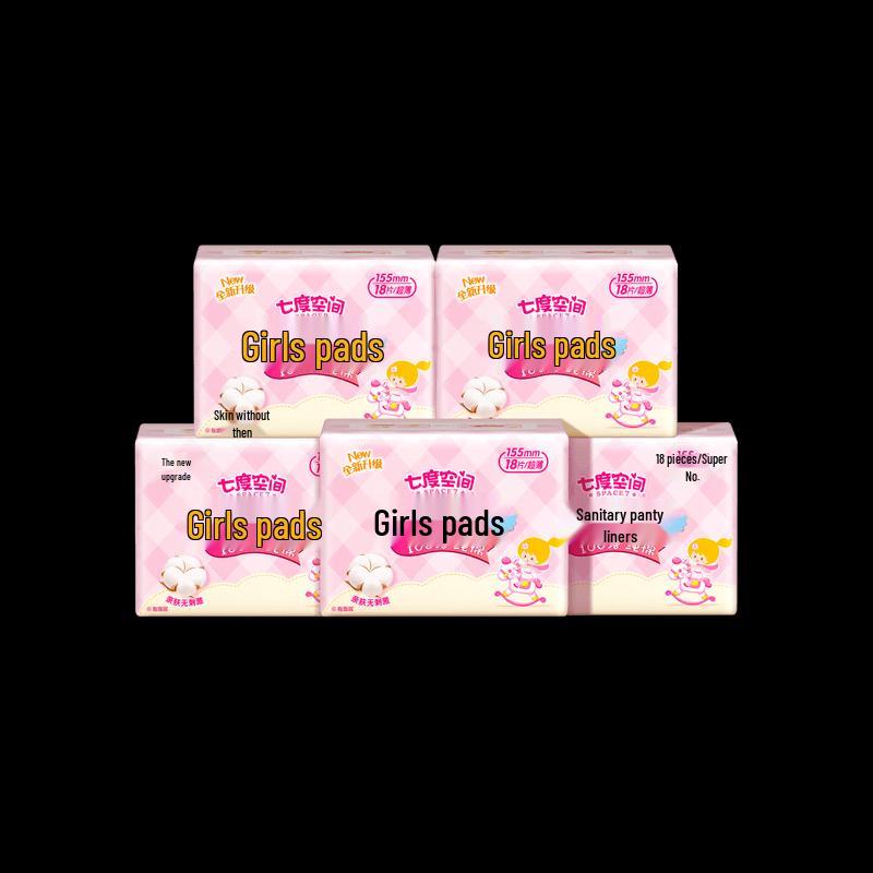 SPACE 7 Pure Cotton Ultra-Thin Breathable Pantyliners