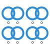 8lots Silicone Rubber O-Rings Seals Gasket Washer Temperatures Resistant Waterproof Soft Toilet Silicone Rings