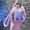 PU Leather 26 Letter Keychain Sweet Lucky Letter Pendant Fashion Alphabet Key Holder  Friend