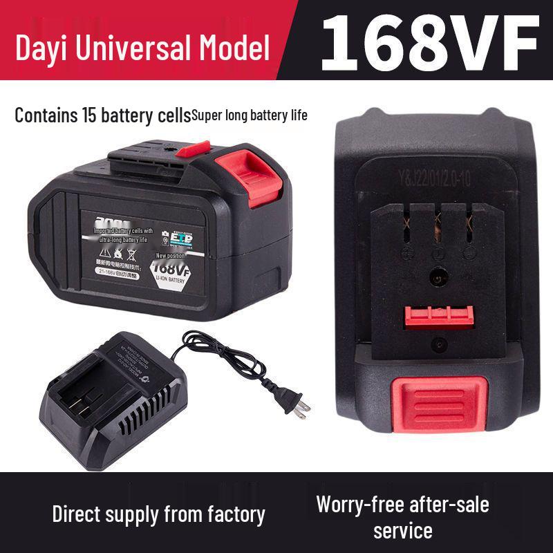 Universal 48VF/88VF Impact Wrench Battery & Charger for Angle Grinder and Electric Hammer