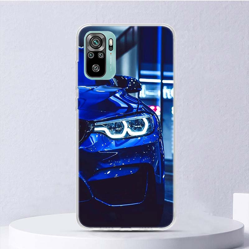 Blue Red Car M3 M4 Soft Case For Xiaomi Redmi 10 10A 10C 9 9A 9C 9T Phone Cover 8 8A 7 7A 6 6A S2 K20 K40 Pro 10X Funda Coque