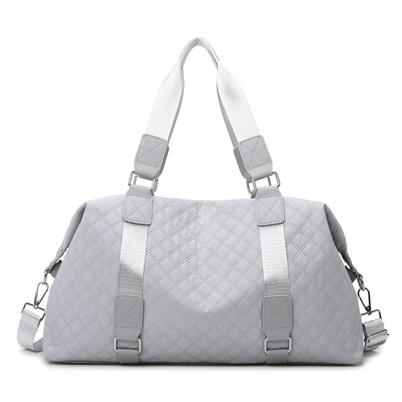 New diamond fitness bag portable yoga bag women's wet and dry separation waterproof large-capacity luggage short-distance travel bag