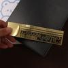 Double-Sided Cat Pattern Ruler Precision Educational Cat Template Ruler Stationery Tool Kawaii Metal Bookmark Planning Book