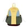 Retro Versatile Nylon Backpack Female Student Class Schoolbag Contrasting Color Block Large Capacity Casual Backpack Male