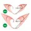 3 Pairs Halloween Elf Ears Christmas Angel Fake Ears Cosplay Dance Party Props Atmosphere Decoration Holiday Fun Ear Props