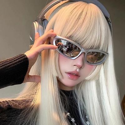 Nuovi Occhiali da Sole Punk Sportivi Donna Designer Quadrati Maschera Uomo Marca di Lusso Occhiali da Sole UV400 Colorati Specchio Moda Occhiali