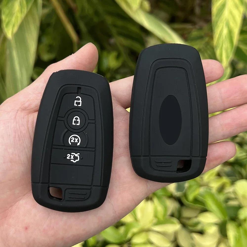 Silikon Auto Schlüsselhülle Etui Für Ford Maverick Focus Edge Explorer Expedition Everest Fusion Mondeo Mustang Raptor Bronco Schlüssel
